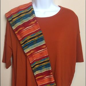 NWOT LuLaRoe Irma And Leggings Set